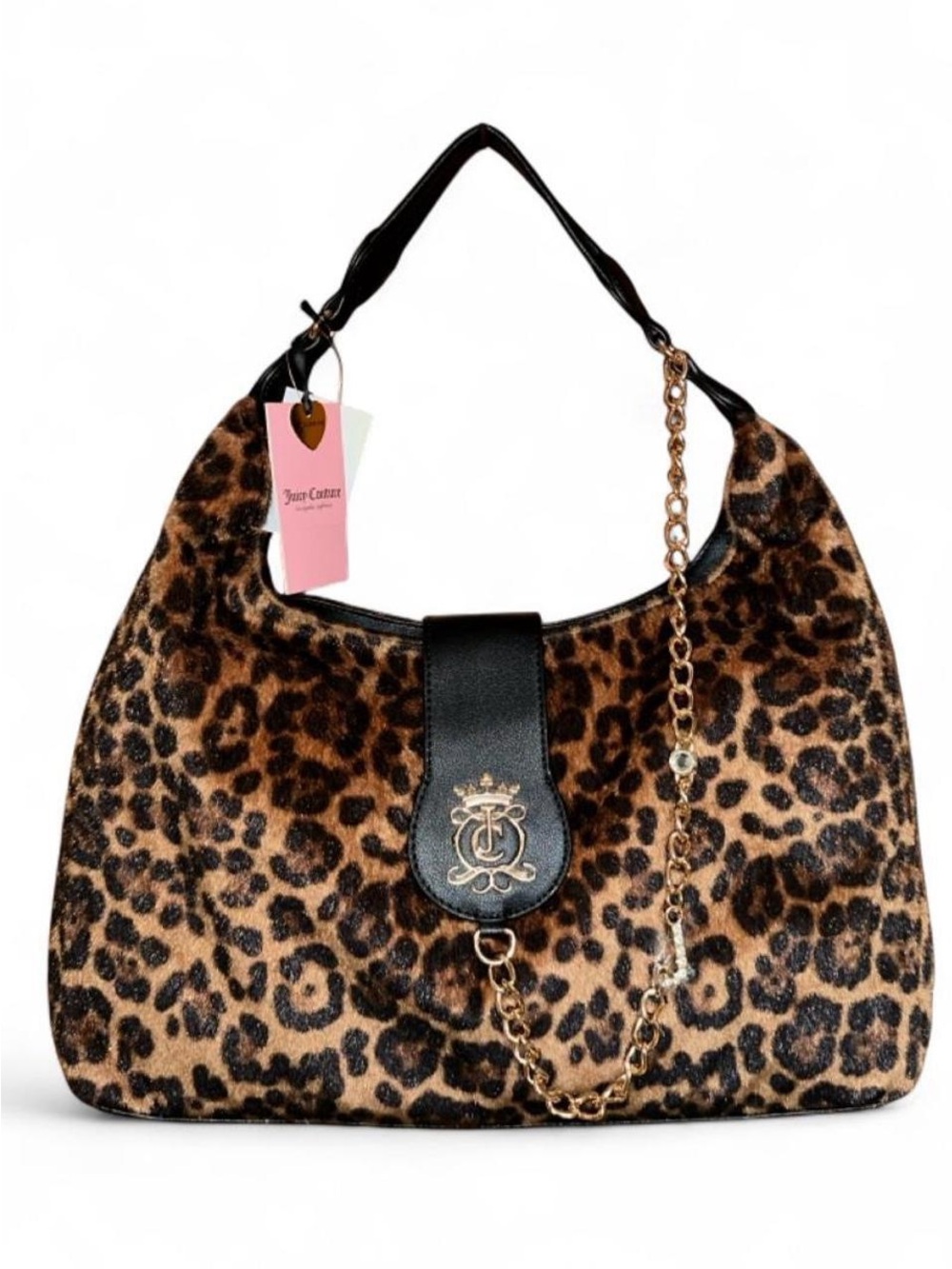 Juicy Couture “Juicy Royal Crest Hobo/Coho”, leopard